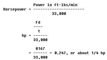 ft-lbf/s to hp