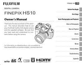 fujifilm finepix hs10 manual download Kindle Editon