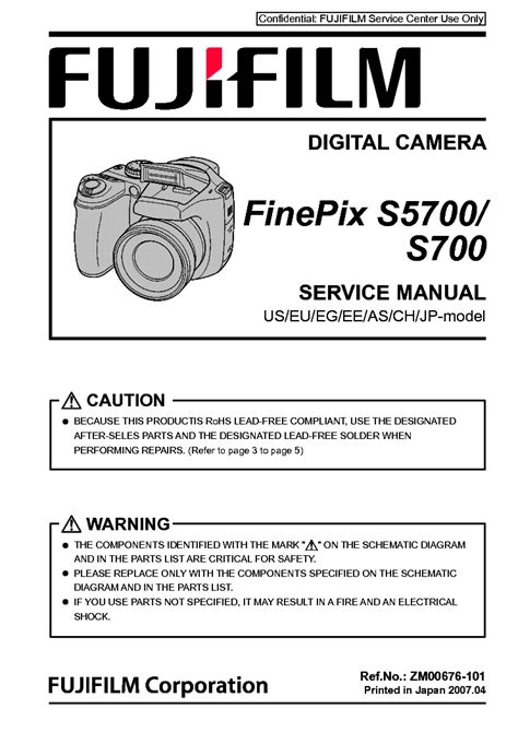 fujifilm finepix service manual s5700 Kindle Editon