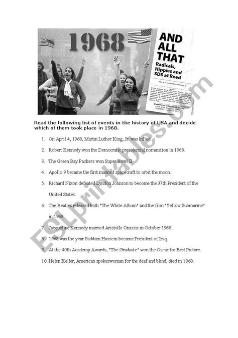 full version 1968 events pdf worksheets Kindle Editon
