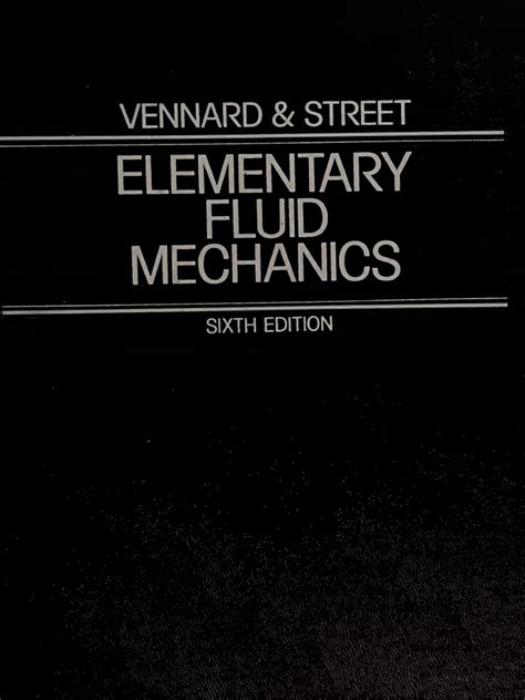 full version elementary fluid mechanics solutions manual street pdf Epub