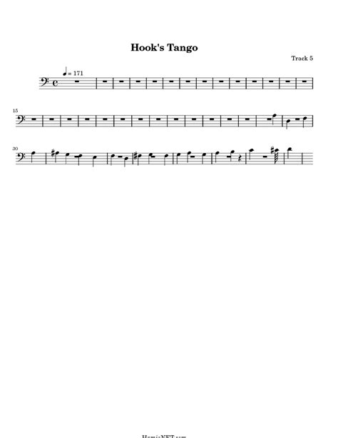 full version hooks tango sheet music pdf peter pan Reader