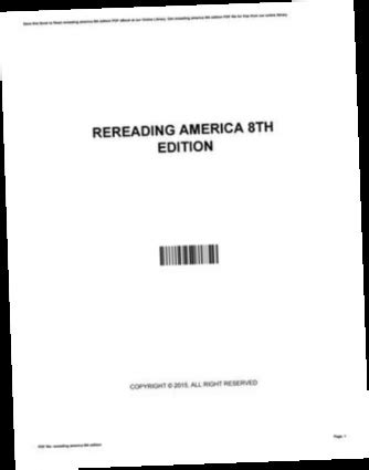 full version rereading america 8th edition pdf download Doc