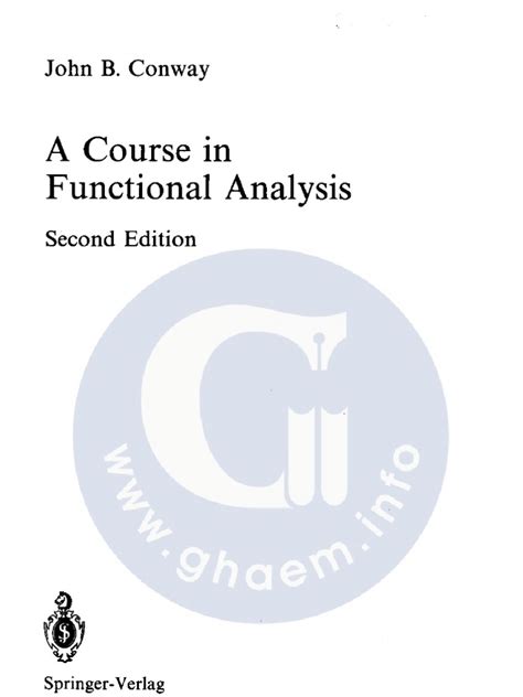 full version solution of functional analysis conway pdf Kindle Editon