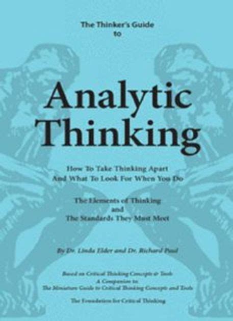 full version the thinkers guide to analytic thinking pdf free Reader