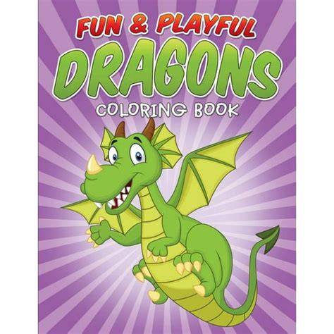 fun playful dragons coloring book Doc