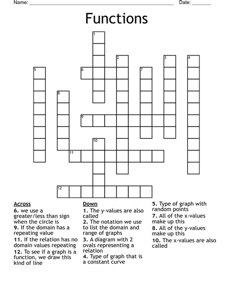 function crossword clue