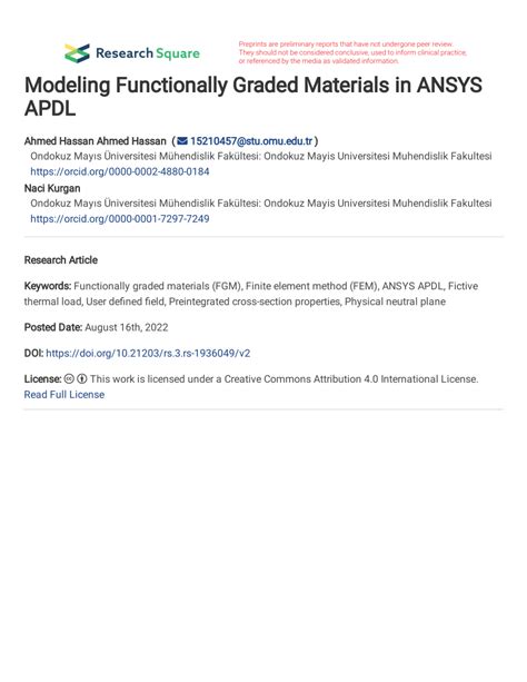 functionally graded materials ansys Ebook PDF