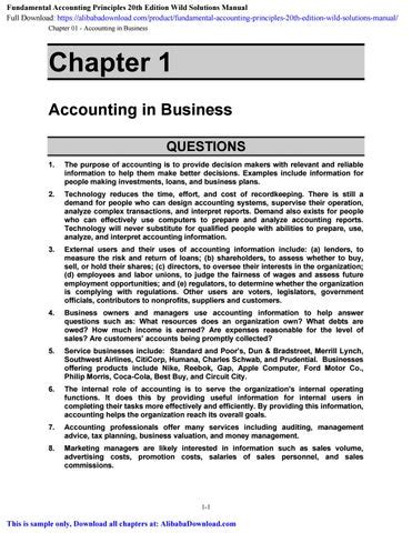 fundamental accounting principles 19th edition answer Reader