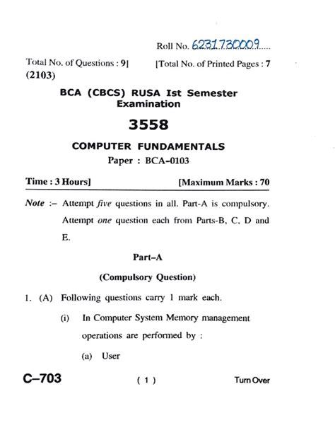 fundamental in computer question papers Epub