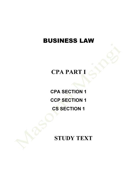fundamental of business law cpa sample exam Reader