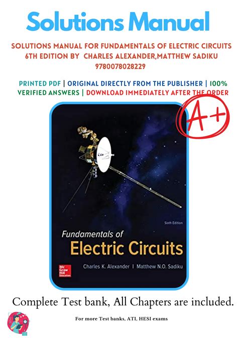 fundamental of electric circuits alexander sadiku solution manual scribd Doc