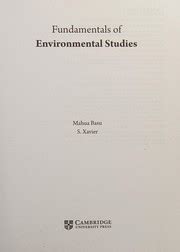 fundamentals environmental studies mahua basu Reader