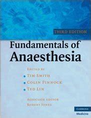 fundamentals of anaesthesia cambridge medicine rar Doc