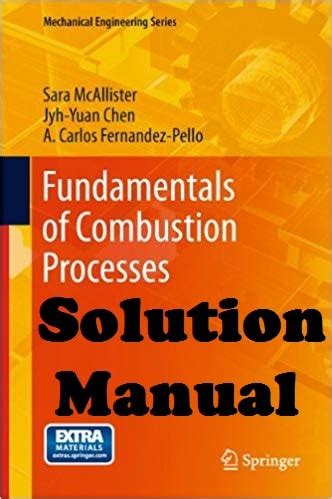 fundamentals of combustion processes solution manual Ebook Doc