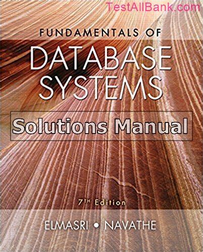 fundamentals of database systems elmasri navathe solution manual PDF