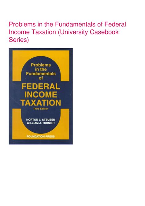 fundamentals of federal income tax problems answers PDF