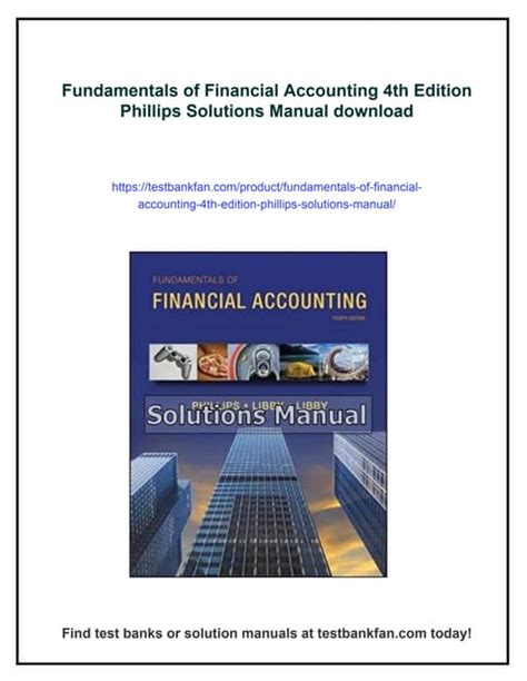 fundamentals of financial accounting 4th edition answers PDF