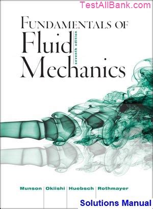 fundamentals of fluid mechanics 7th edition solution manual munson Epub