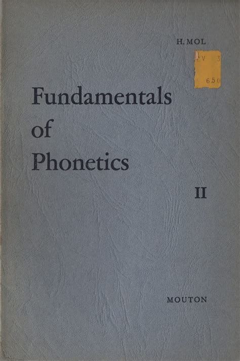 fundamentals of phonetics i ii Epub