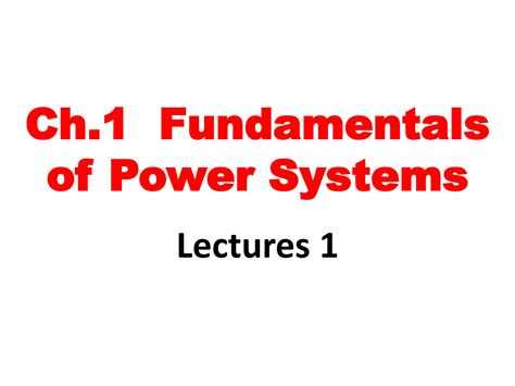 fundamentals of power systems self study training manual Reader