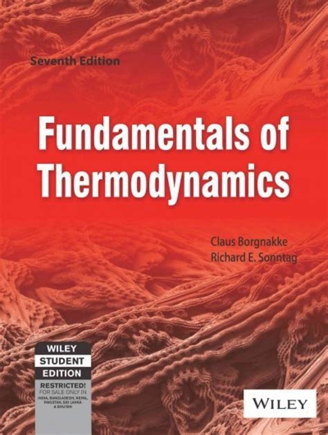 fundamentals of thermodynamics 7th edition van wylen Kindle Editon
