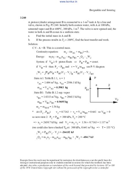 fundamentals of thermodynamics 8th borgnakke solution PDF