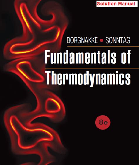 fundamentals of thermodynamics 8th edition solution manual Reader