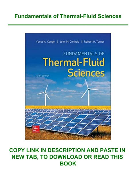 fundamentals thermal fluid sciences student resource Ebook Reader