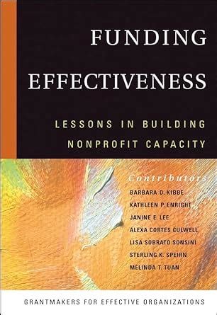 funding effectiveness lessons in building nonprofit capacity Epub