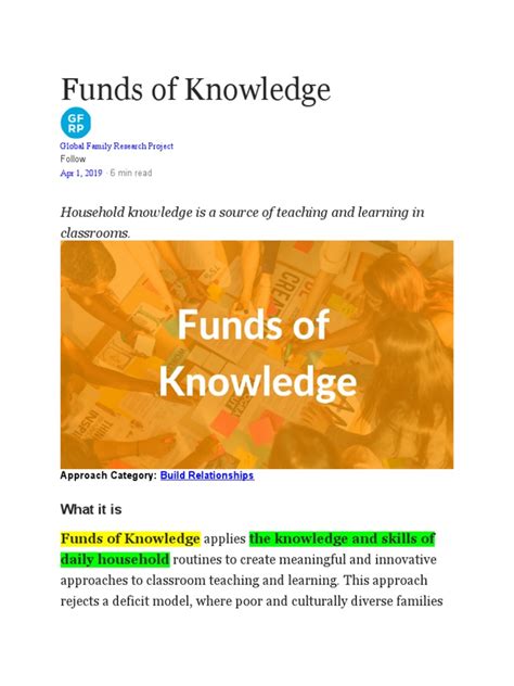 funds of knowledge pdf download Epub