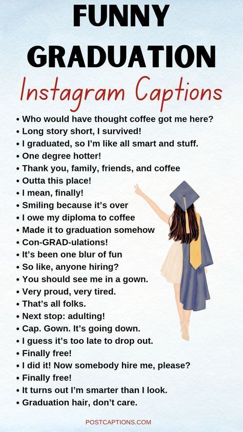 funny masters graduation captions