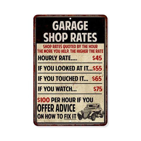 funny signs auto repair rate pdf PDF