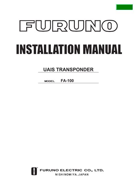 furuno fa 100 user manual Doc