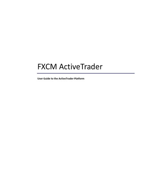 fxcm user manual guide PDF