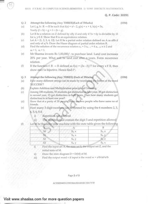 fybsc question papers mathematics Epub