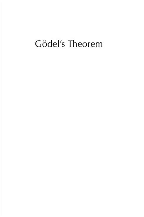 gödels theorem an incomplete guide to its use and abuse Reader