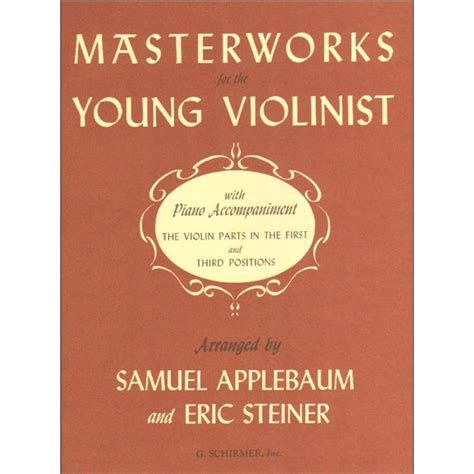 g schirmer masterworks for young violinist with piano accompaniment PDF