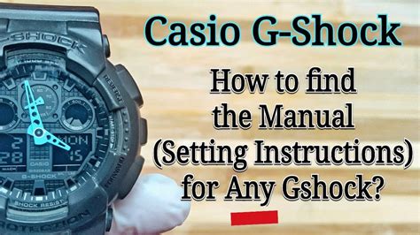 g shock watch manual Epub