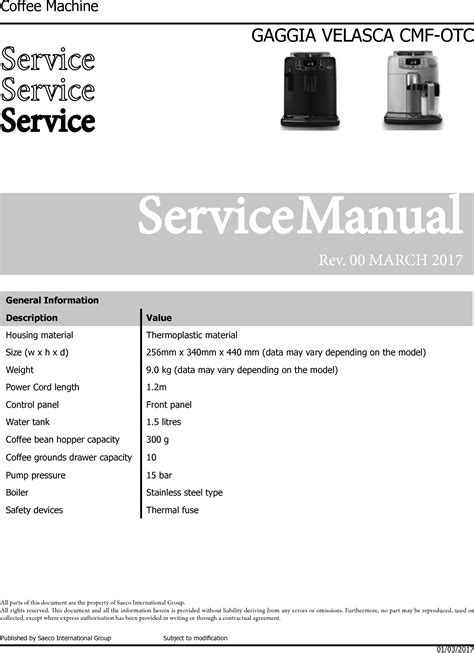 gaggia servicing user guide Reader