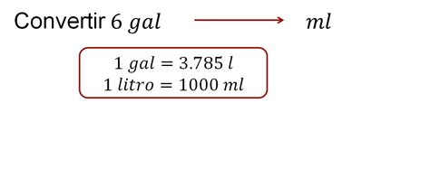 galones a mililitros