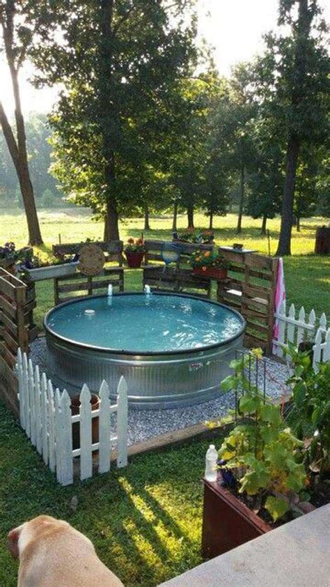 galvanized stock tank pool