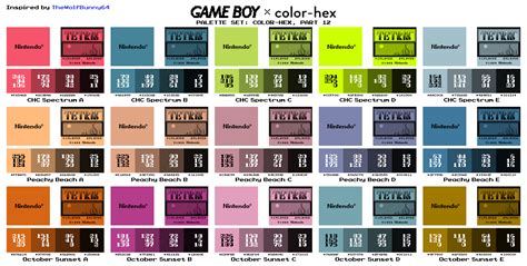 gameboy color palette