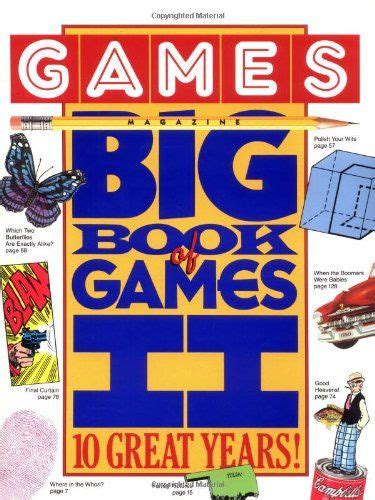 games magazine big book of games ii 10 great years Reader
