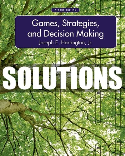 games strategies and decision making harrington solution Epub