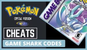 gameshark pokemon crystal cheats