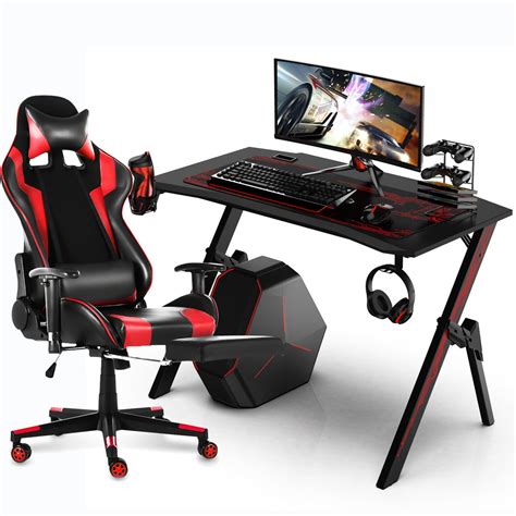 gaming chair and table