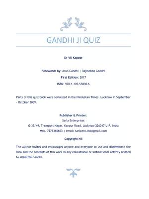 gandhi quiz pdf