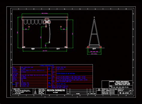 gantry crane autocad block Doc