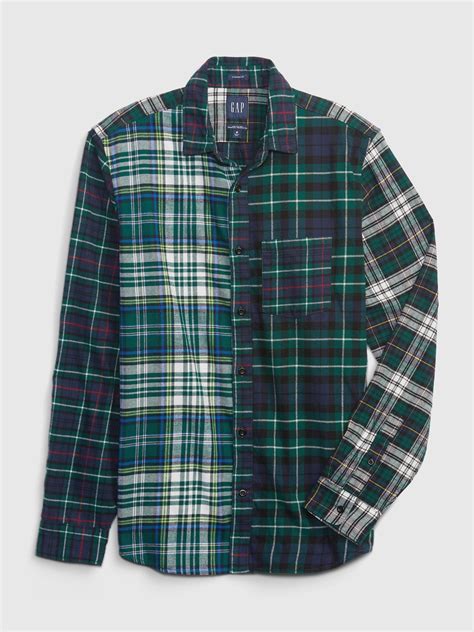 gap mens flannel shirts